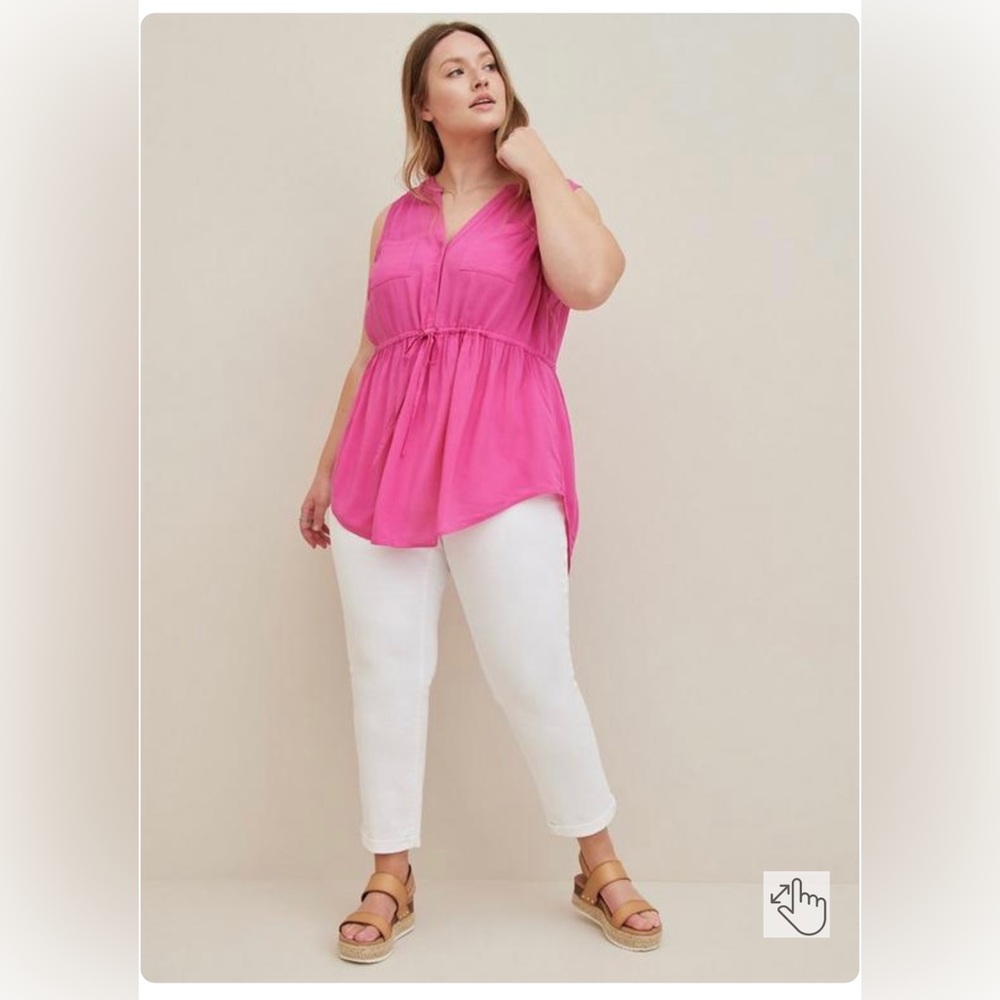 EMMA BABYDOLL CHALLIS TUNIC TOP